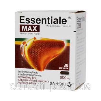Купить Эссенциале Essentiale Max 600мг Фосфолипид Ессенциале.