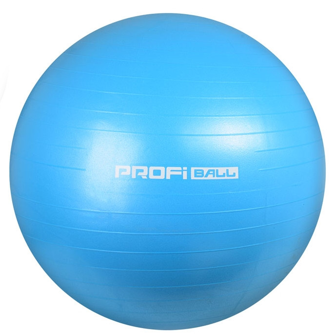 Фітбол Profi Ball 75 см. Блакитний (MS 1577BL)