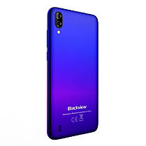 Смартфон Blackview A60 Blue 6.1" 1280x600 1/16Гб 4080 мАч+чехол НОВИНКА, фото 3