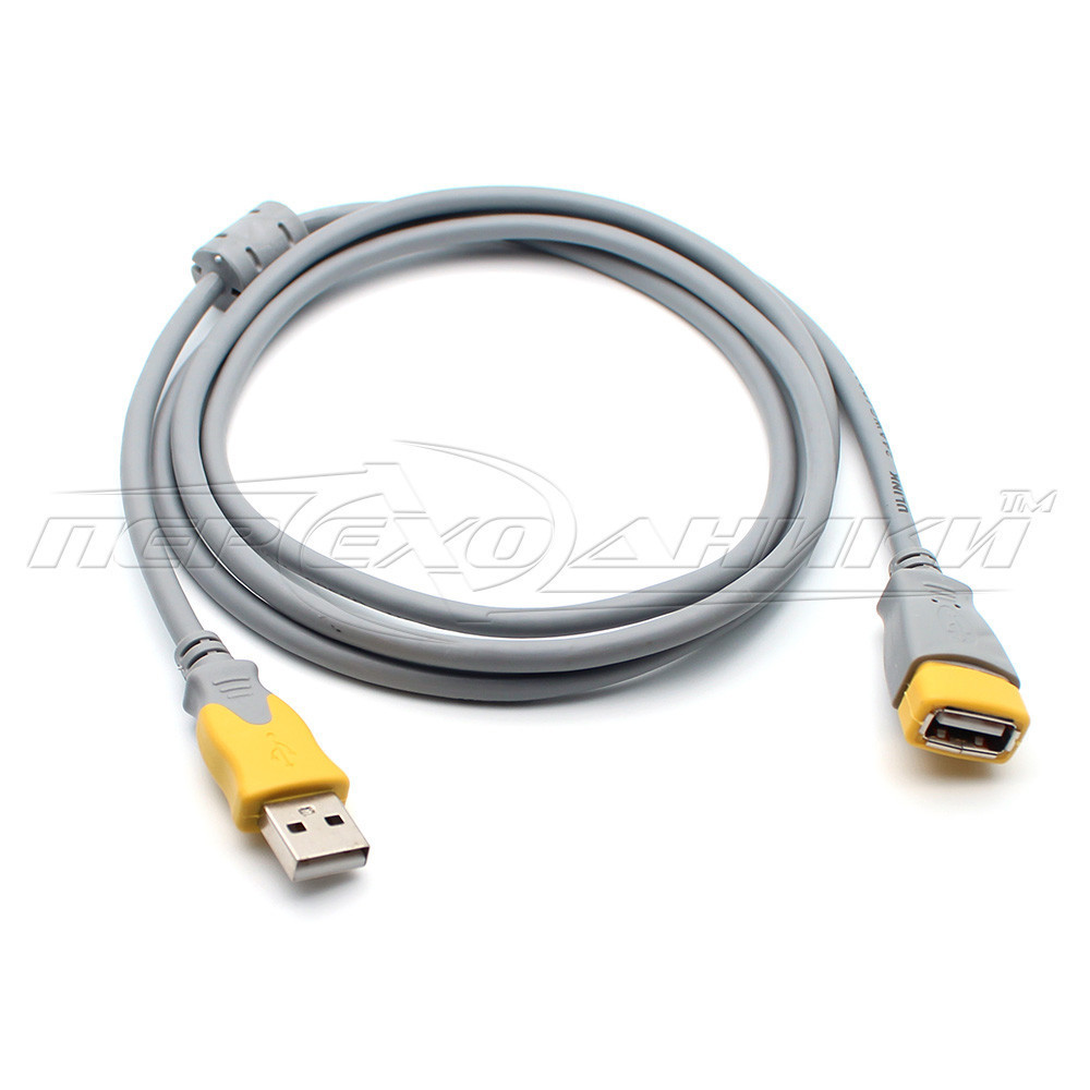 Кабель подовжувач USB 2.0 AM — AF з феритом (висока якість), 10 м