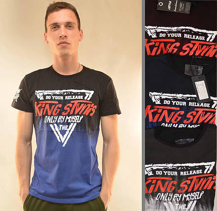 Футболка мужская с коротким рукавом и принтом King Stvins от S до XL, фото 2