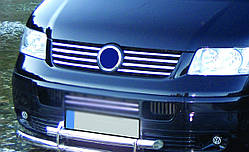 Хром-накладки на решітку радіатора Volkswagen Transporter T-5 2003-2009