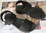 Літні чорні стильні жіночі босоніжки Lion натуральна шкіра 36 розм, фото 9