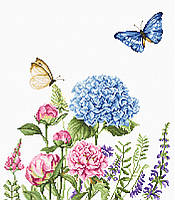 Набір для вишивання хрестом "Luca-s" B2360 Літні квіти і метелики