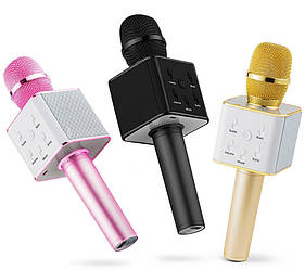 Безпровідний Мікрофон Караоке з динаміком Q 7 з чохлом,Bluetooth,USB, microSd