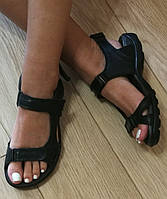 Манті xbiom Супер! Жіночі сандалі жіночі з натуральної шкіри босоніжки чорного кольору