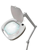 Косметологическая лампа лупа 6030 LED 3D с 2 регулировками яркости(Белый Холодный и Теплый Свет)
