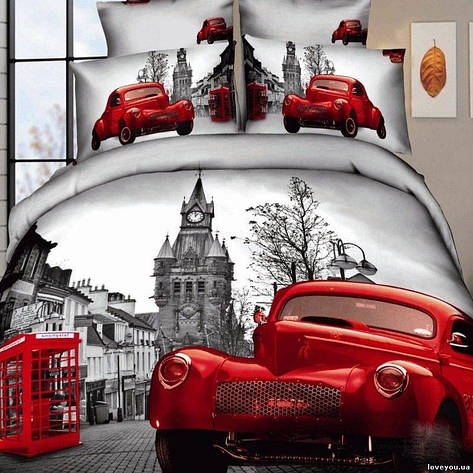 Комплект постільної білизни Love You Лондон сімейний (2 підковдри), фото 1