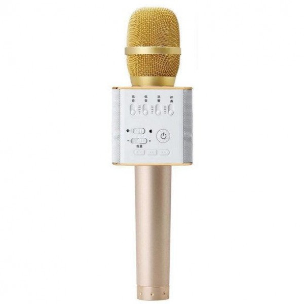Бездротовий мікрофон-караоке Q7 MS (Золотий)