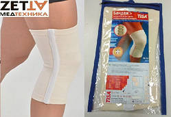 Бандаж колінний Бандаж на коліно еластичний бавовняний з ребрами жорсткості Тиса Київ БК-1рХ