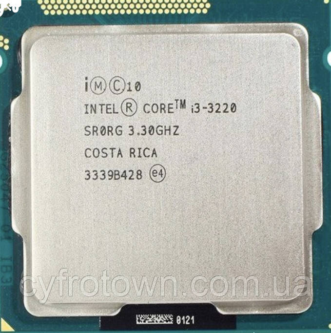 Процессор Intel Core I3 3220 Ivy Bridge S1155 2(4)x3.3GHz 3mb Cache Бу ...