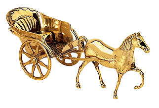 Статуетка кінь із візком Stilars 544