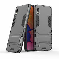 Чохол для Samsung Galaxy A10 2019 / A105 Hybrid Armored Case темно-сірий