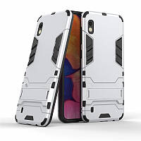 Чохол для Samsung Galaxy A10 2019 / A105 Hybrid Armored Case світло-сірий