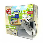 🚗 Набір для дерев'яної залізниці PlayTive "Аеропорт" (18 деталей) Німеччина, фото 2