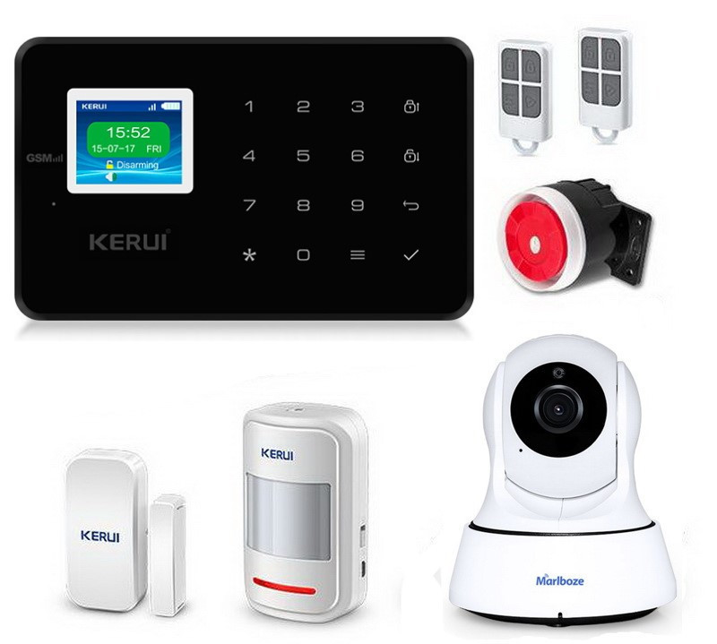 Комплект сигналізації Kerui G18 з відео Wi-Fi IP камерою black