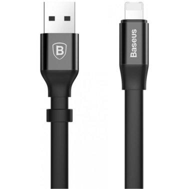 Кабель Baseus Two-in-one Portable Android/iOS 0,23m, Black (CALMBJ-01), фото 1