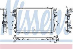 Радіатор охолодження VW T5 1,9 TDI 03 - Nissens 65282A