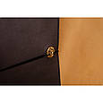 Щоденник (портфоліо) А5 формату в шкіряній обкладинці на гумці "Маршал", фото 5