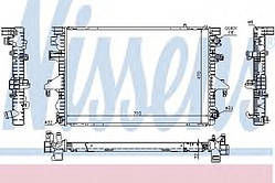 Радіатор охолодження VW T5 2,5 TDI 03 - Nissens 65283A