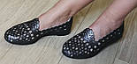Versace ! Стильні жіночі літні шкіряні балетки туфлі натуральна нікель 36,37 розм, фото 2