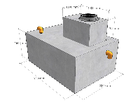 Септик бетонный "НИКОС-6000" готовый в сборе с биофильтром