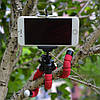 Гнучкий мініштатив тринога трипод для телефона та камери 25 см (павук) (спромінений колір) (5395), фото 7