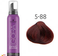 Тонирующий мусс для волос Schwarzkopf Professional Igora Expert Mousse 100 мл 5-88 Средний коричневый красный экстра