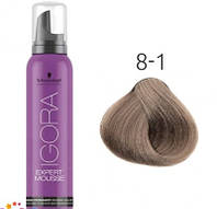 Тонирующий мусс для волос Schwarzkopf Professional Igora Expert Mousse 100 мл 8-1 Светлый русый сандрэ