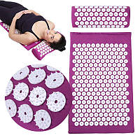 Ортопедический коврик 65×41 см Acupressure Mat масажний килимок