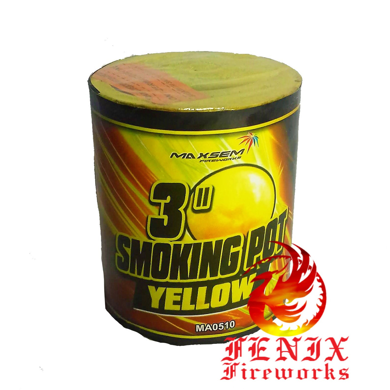 КОЛІРНИЙ ДИМ ЖОВТИЙ ПРОФЕСІЙНИЙ Smoke Pot 60 секунд MA0510/Y