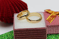 Обручальное кольцо Xuping Jewelry классика 6 мм 16,17,18,19,20,22,23 золотистое