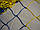 Сітка для футболу підвищеної міцності «СТАНДАРТ ПЛЮС» жовто-синя (комплект 2 шт), фото 2