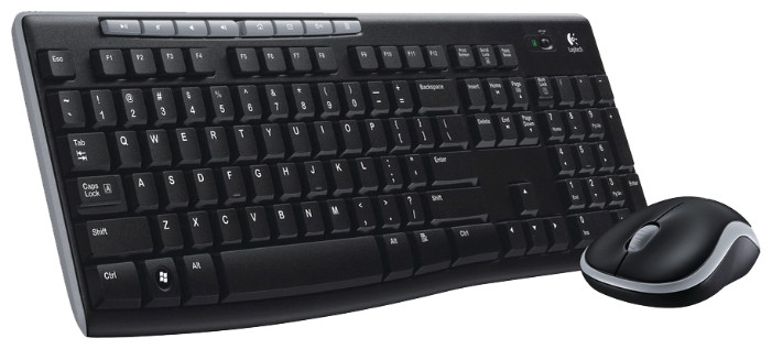 Комплект бездротовий Logitech MK270 Combo, Black, клавіатура + миша (920-004508)