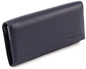 Жіночий шкіряний гаманець синього кольору Marco Coverna (16609)