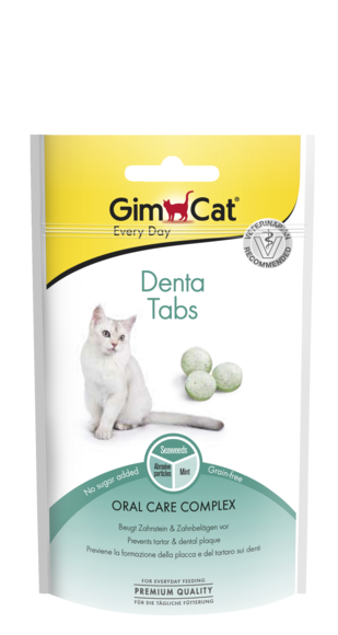 GimCat Denta 40 г таблетки для очищення від зубного нальоту в кішок (420615)