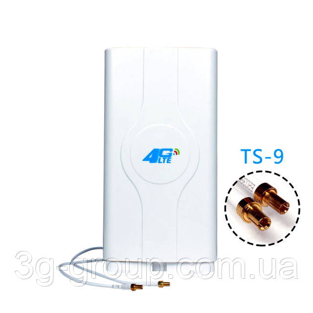 Антена 4G LTE MIMO LF-ANT4G01 (TS9) 700-2600 мГц 2*8,8 dBi