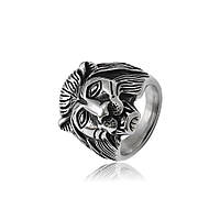 Печатка Лев ХР. Stainless Steel Jewelry. Размер 22 мм.