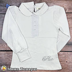 Блузка з шифоновою рукавом для дівчинки Розміри: 116,128,140,152,164 см (8617)