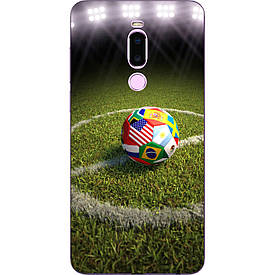 Силіконовий бампер з зображенням для Meizu Note 8 Футбол