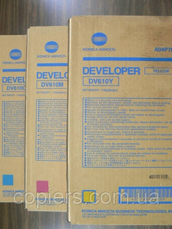 Девелопер DV610 C Konica Minolta bizhub Pro C5500, C6500, C5501, C6501, Press C6000, dv-610 c, A04P900