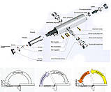 Дверний дотягувач USK 603-75 кг срібло, фото 2