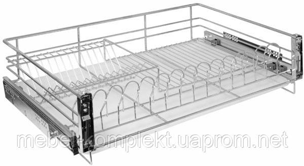 Ящик выдвижной с сушкой для посуды в тумбу 600 мм - фото 1 - id-p5063377