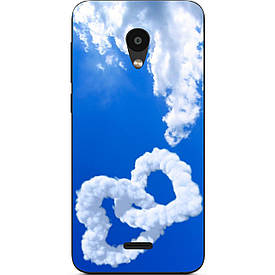 Чохол з картинкою силіконовий для Meizu C9 Небо сердечка
