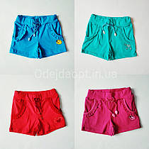Дитячі шорти для дівчинки з кишенями (з вишивкою) від 2 до 8 років