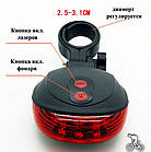 ЗАДНЯ ФАРА З ЛАЗЕРОМ ДЛЯ ВЕЛОСИПЕДА, фото 4