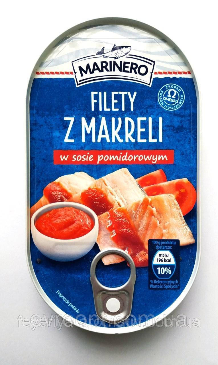 Макрель в томатному соусі Marinero 170 г, фото 1