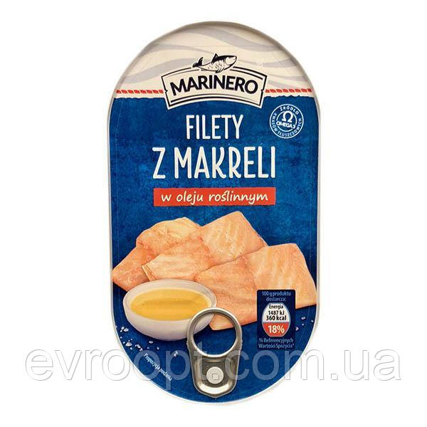 Філе макрелі в олії Marinero Filety z makrelli 170 г, фото 1
