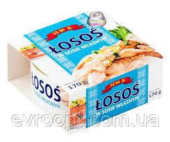 Лосось у власному соці Losos w sosie wlasnym, 170 г, фото 1