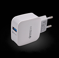 Адаптер USB-зарядка «Qualcomm QC 3.0» 3.1 A